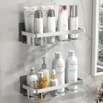 Adhesive Bathroom Shelf for Drill-Free Style