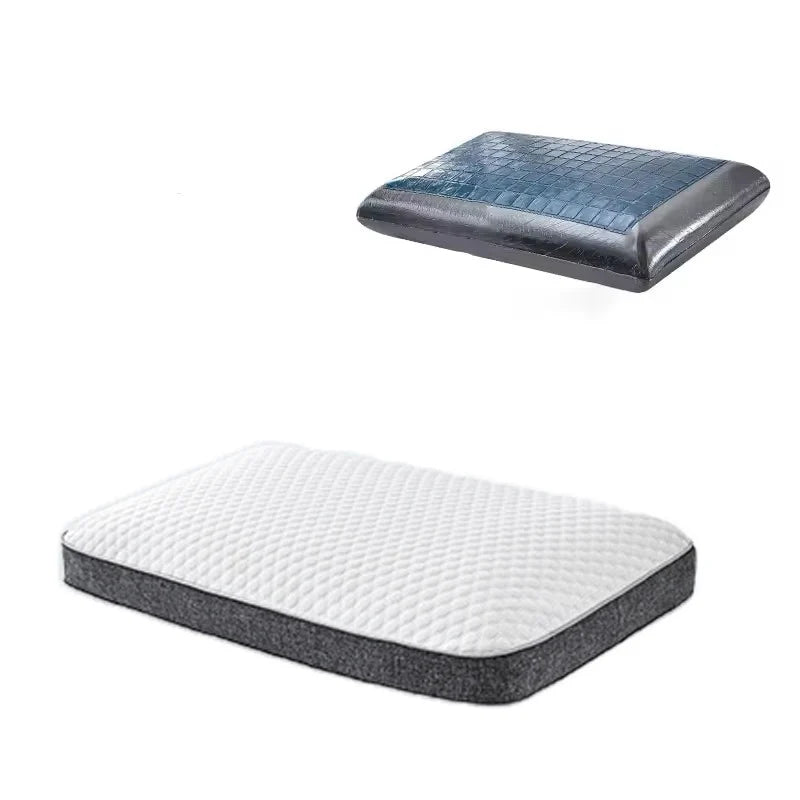 Almohada de gel refrescante con espuma viscoelástica de carbón de bambú