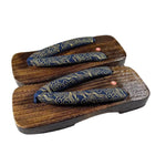 Japanese Geta Sandals Handcrafted Wood & Fabric