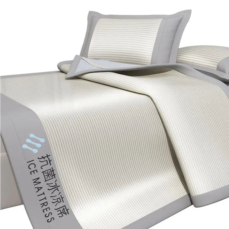Ice Silk Cool Mat Bed Sheet Set