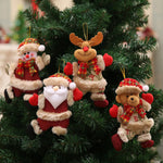 Santa Ornament Set For Festive Tree Character