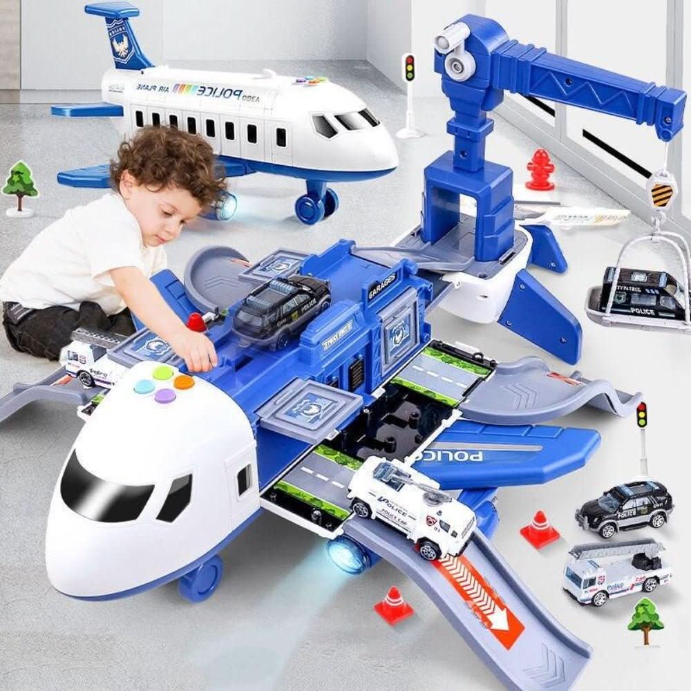 SKYQUEST – Adventure AirPlay Set with Airplane & Vehicles for Creative Kids