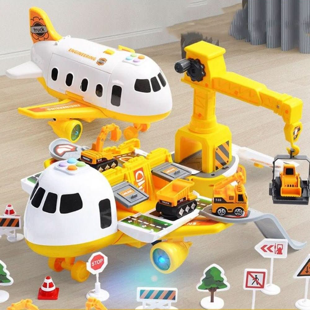 SKYQUEST – Adventure AirPlay Set with Airplane & Vehicles for Creative Kids