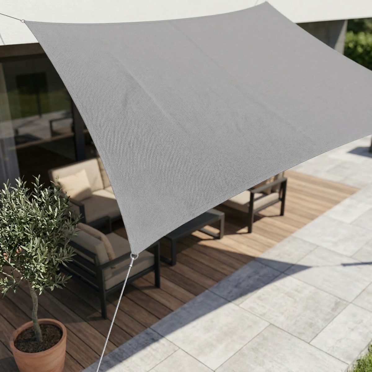 Rectangular Waterproof Sun Shade for All-Weather Comfort
