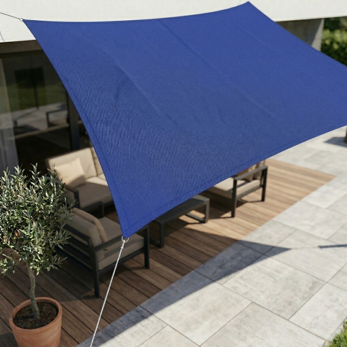 Rectangular Waterproof Sun Shade for All-Weather Comfort