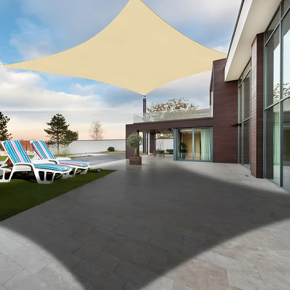 Rectangular Waterproof Sun Shade for All-Weather Comfort