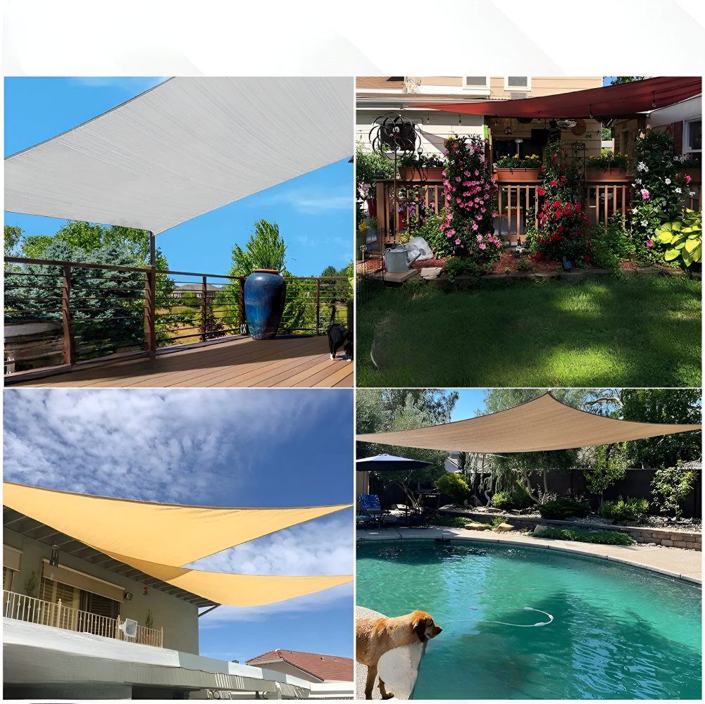 Rectangular Waterproof Sun Shade for All-Weather Comfort