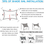 Rectangular Waterproof Sun Shade for All-Weather Comfort