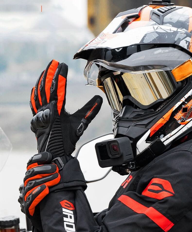 Guanti impermeabili per moto per gite invernali calde