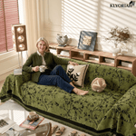 Chenille-Sofahusse für kunstvollen Schutz