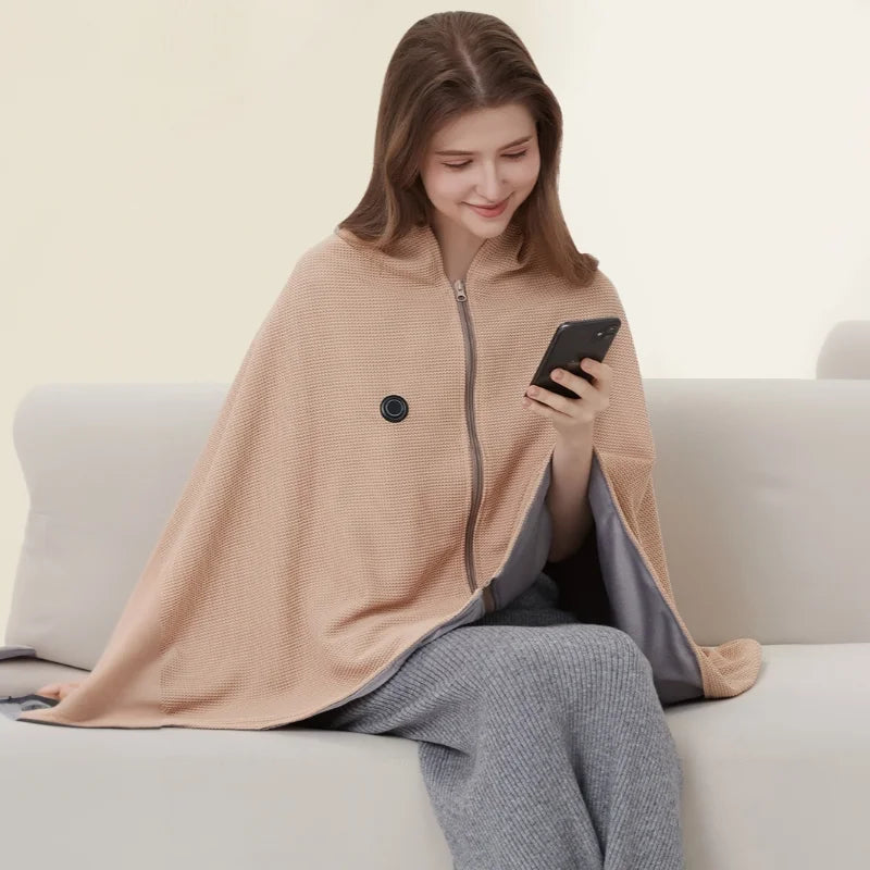 Wearable Heated Blanket For Instant Cozy Warmth