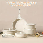 Ceramic Pan Set For Space-Saving Cooking