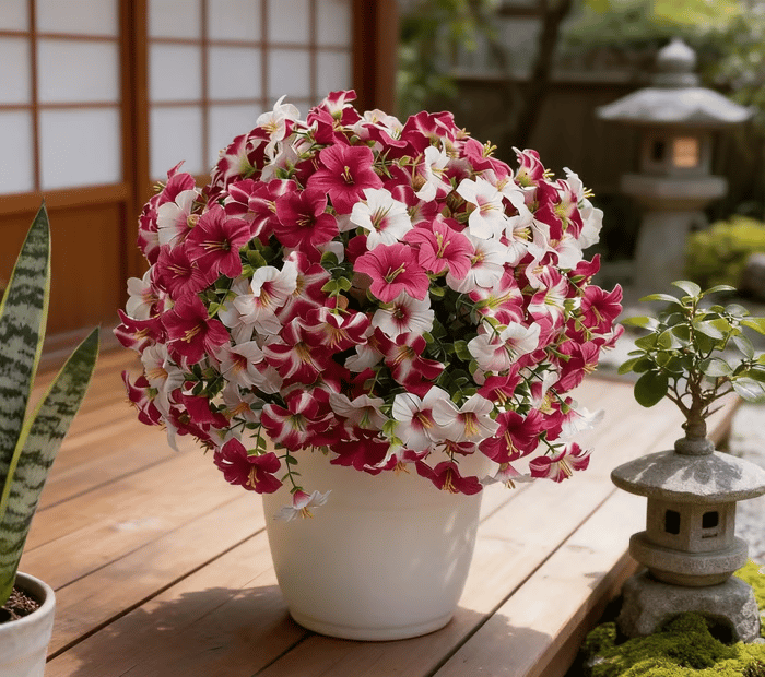 Outdoor Petunia Vase For Effortless Color