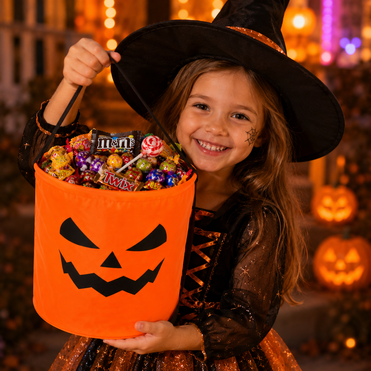Halloween Candy Bucket Set for Festive Character