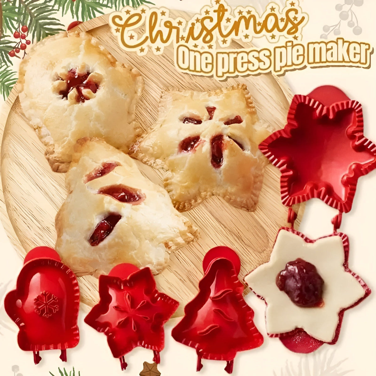 Weihnachtlicher Handkuchen-Macher für festliche Gebäckstücke