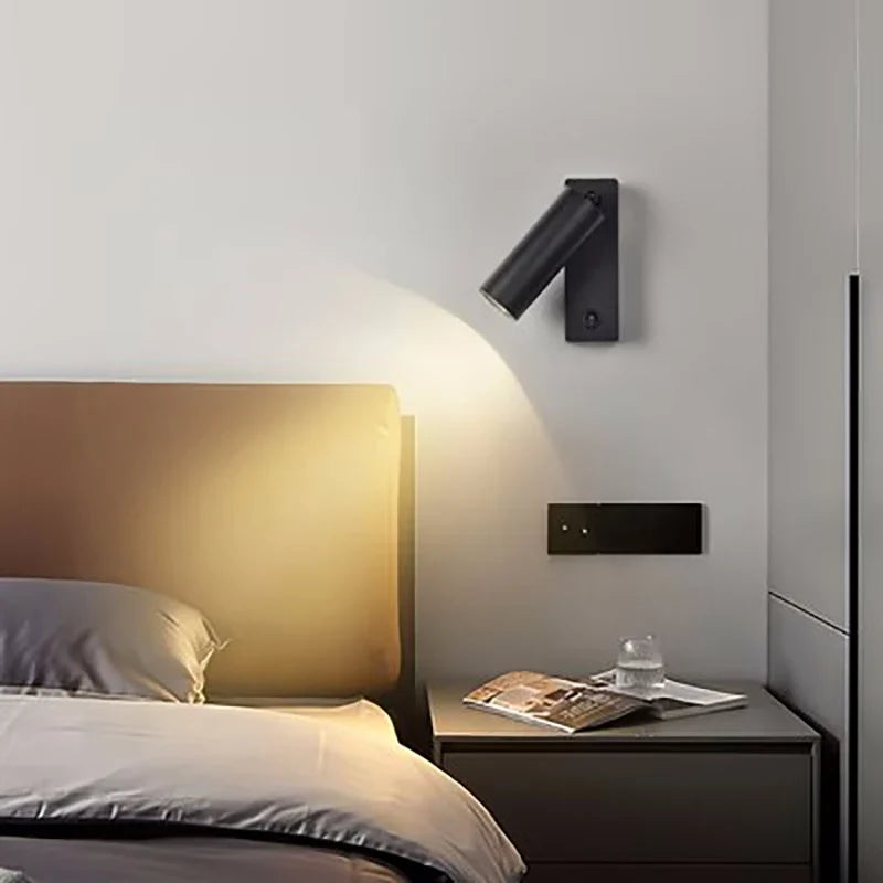 Pivoting LED Bedside Table Light for Focused Reading
