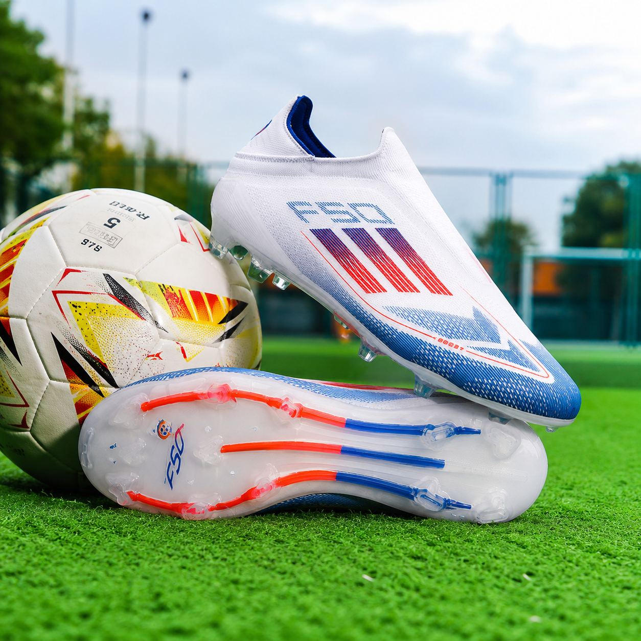 Chaussures de football Coupe du Monde, crampons pour football intérieur et extérieur
