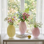 Ribbed Glass Malt Vase For Sculptural Light
