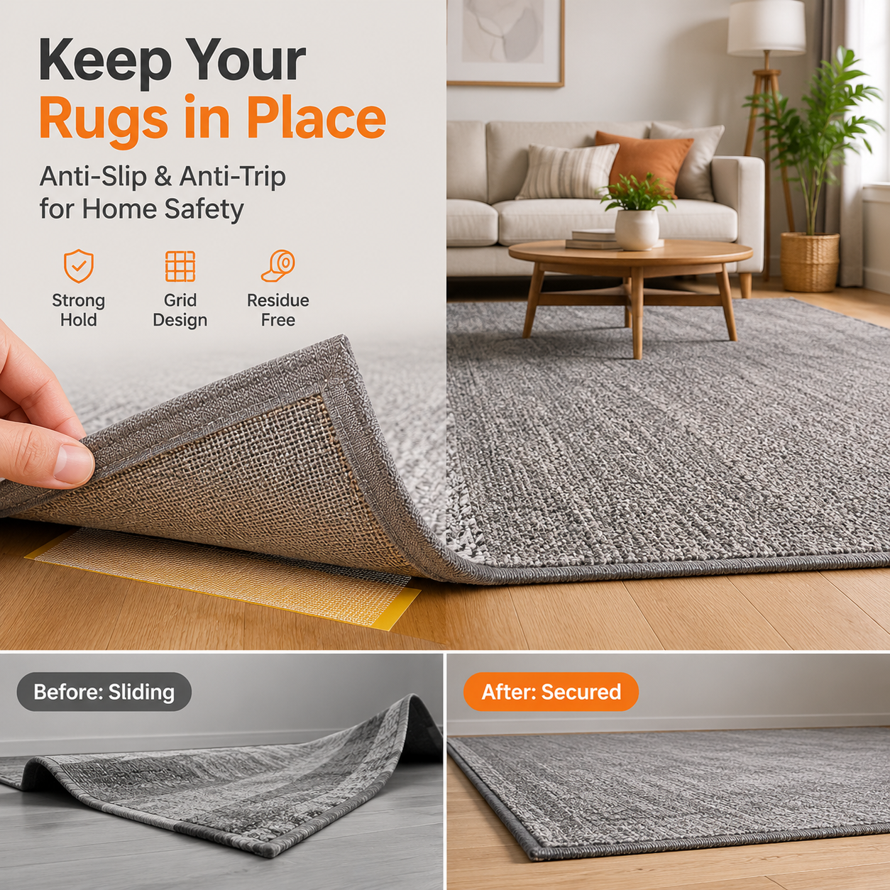 Double Sided Rug Tape For Secure Style