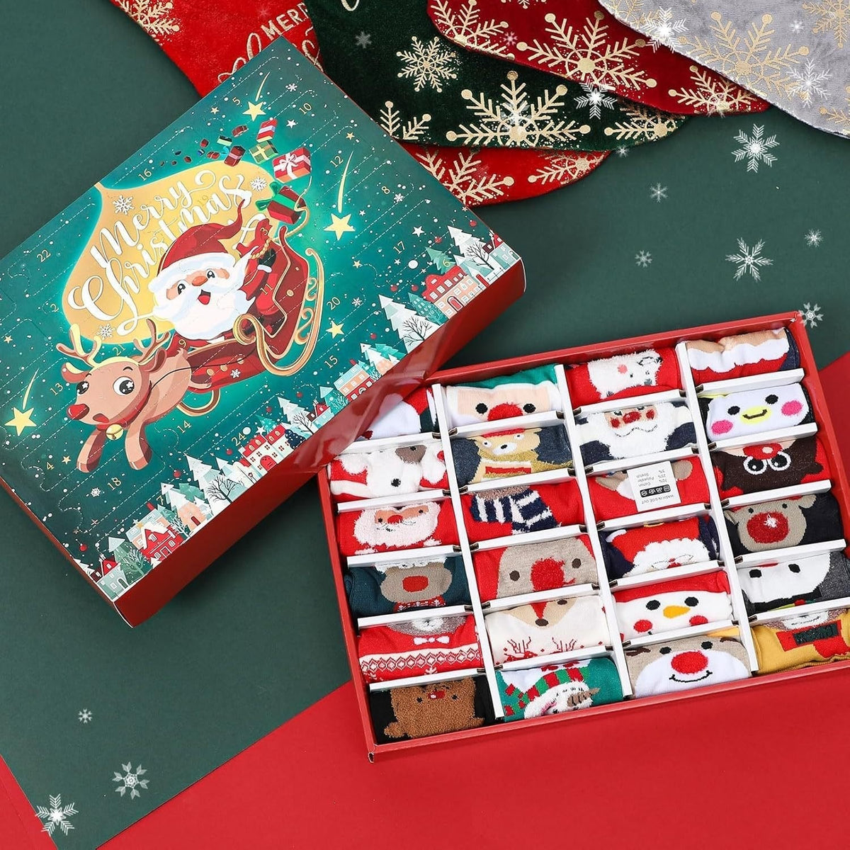Christmas Stocking Advent Calendar With Festive Charm