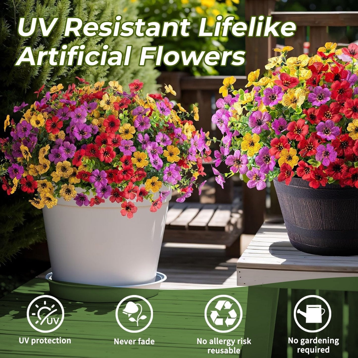 Artificial Flowers For Allergy-Free Color