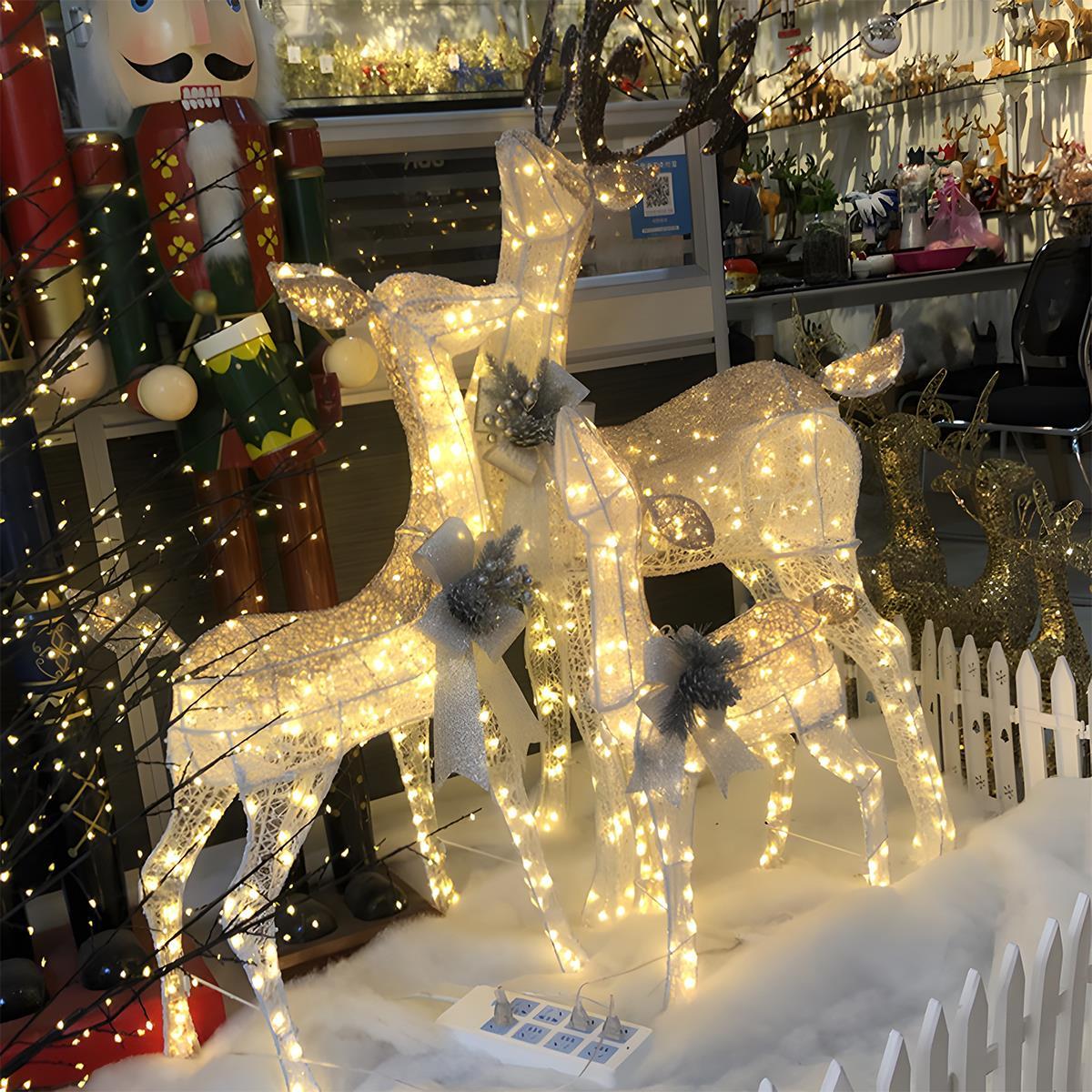 Luminous Elk Sleigh Holiday Lighting