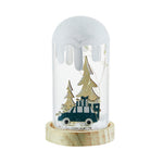 Snowy Glass Dome Lamp For Holiday Glow