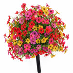 Vaso con Fiori Artificiali per Colori da Giardino tutto l'Anno