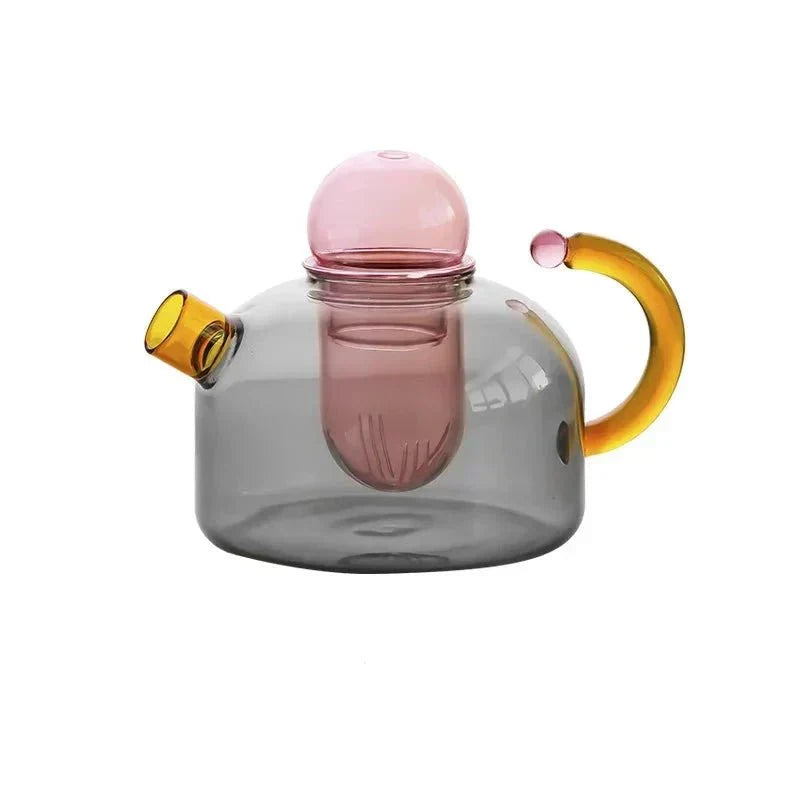 Translucent Glass Kettle Set For Elegant Tea