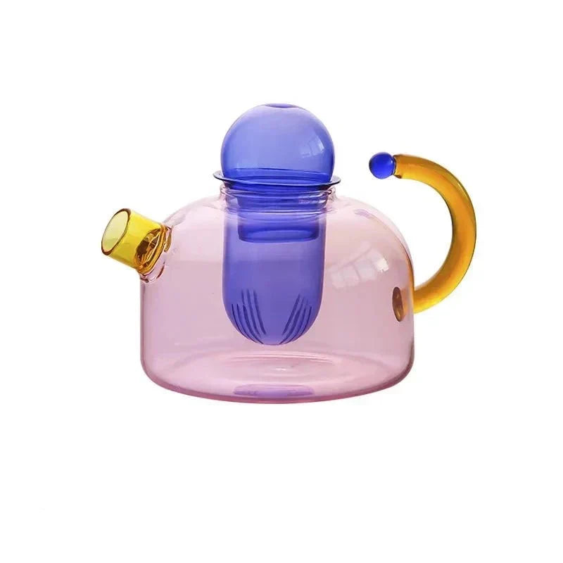 Translucent Glass Kettle Set For Elegant Tea