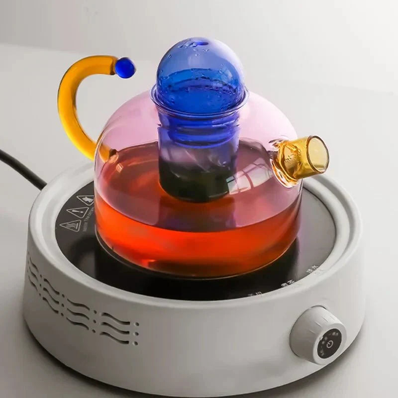 Translucent Glass Kettle Set For Elegant Tea