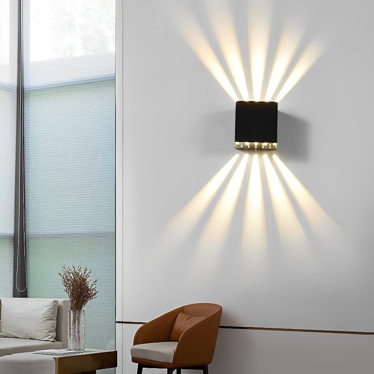 Illuminazione da Parete Nordica Up Down per Facciate Imponenti