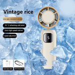 Turbo Handheld Fan With Instant Ice Cooling