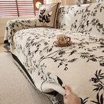 Chenille-Sofahusse für kunstvollen Schutz