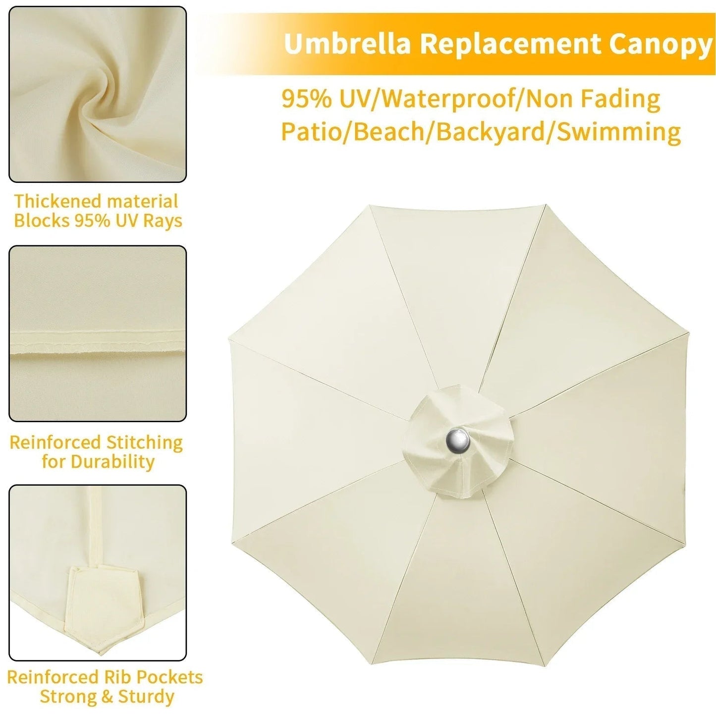 Outdoor Umbrella Canopy Cover For Patio Refresh