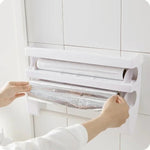 Wrap And Paper Towel Organizer For Tidy Counters