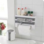 Wrap And Paper Towel Organizer For Tidy Counters
