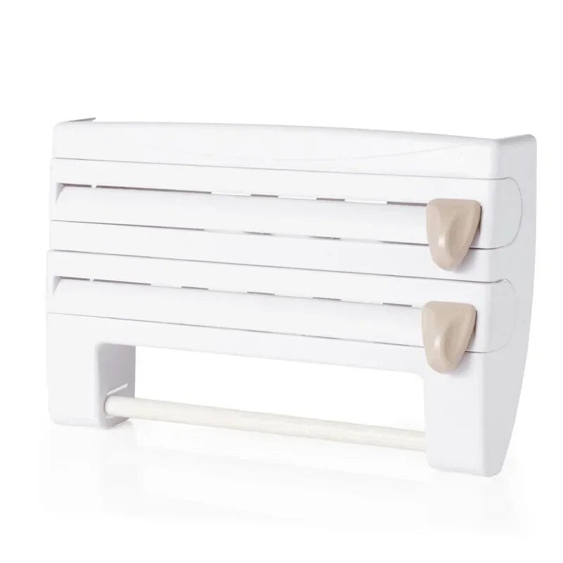 Wrap And Paper Towel Organizer For Tidy Counters