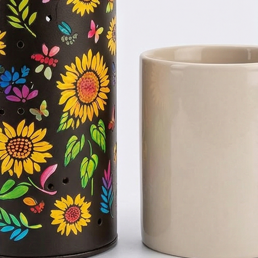 Solar Sunflower Lantern for Garden Glow