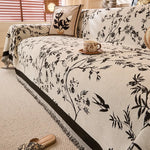 Chenille-Sofahusse für kunstvollen Schutz