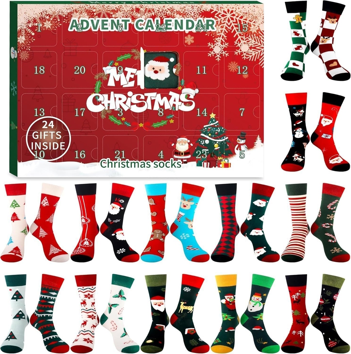 Christmas Stocking Advent Calendar With Festive Charm