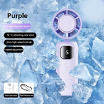 Turbo Handheld Fan With Instant Ice Cooling