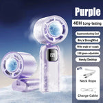 Turbo Handheld Fan With Instant Ice Cooling