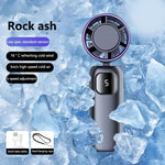 Turbo Handheld Fan With Instant Ice Cooling