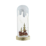 Snowy Glass Dome Lamp For Holiday Glow