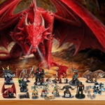 Drachen-Adventstisch mit täglicher Figur