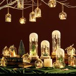 Snowy Glass Dome Lamp For Holiday Glow