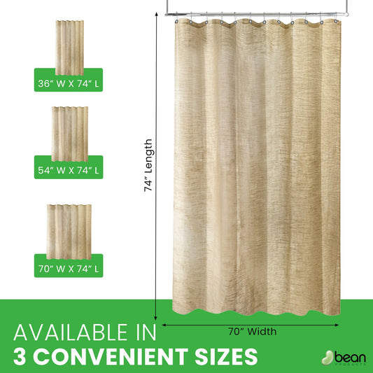 Hemp Shower Curtain – Bath, Tub & Stall Sizes