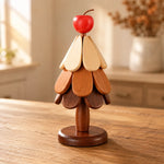 Wooden Christmas Tree Table Trivets For Holiday Character