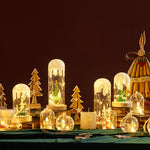 Snowy Glass Dome Lamp For Holiday Glow